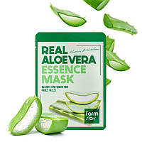 Увлажняющая тканевая маска для лица с алоэ FarmStay Real Aloe Vera Essence Mask