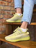 Кросівки Adidas Yeezy Boost 350 V2 Yellow літні жіночі адідас ізи буст сітка текстиль, фото 7