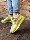 Кросівки Adidas Yeezy Boost 350 V2 Yellow літні жіночі адідас ізи буст сітка текстиль, фото 8
