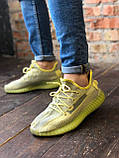 Кросівки Adidas Yeezy Boost 350 V2 Yellow літні жіночі адідас ізи буст сітка текстиль, фото 9