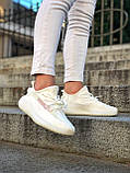 Кросівки Adidas Yeezy Boost 350 Ice Cream білі літні жіночі легкі адідас і буст сітка, фото 4