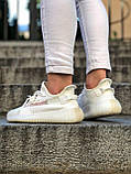 Кросівки Adidas Yeezy Boost 350 Ice Cream білі літні жіночі легкі адідас і буст сітка, фото 6