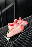 Кросівки Adidas Yeezy Boost 350 Pink рожеві літні жіночі адідас і буст сітка яскраві, фото 2
