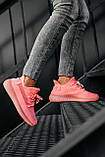 Кросівки Adidas Yeezy Boost 350 Pink рожеві літні жіночі адідас і буст сітка яскраві, фото 4