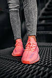Кросівки Adidas Yeezy Boost 350 Pink рожеві літні жіночі адідас і буст сітка яскраві, фото 8
