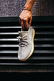 Кросівки Adidas Yeezy Boost 350 V2 Sesame літні жіночі сірі адідас ізи буст сітка, фото 4