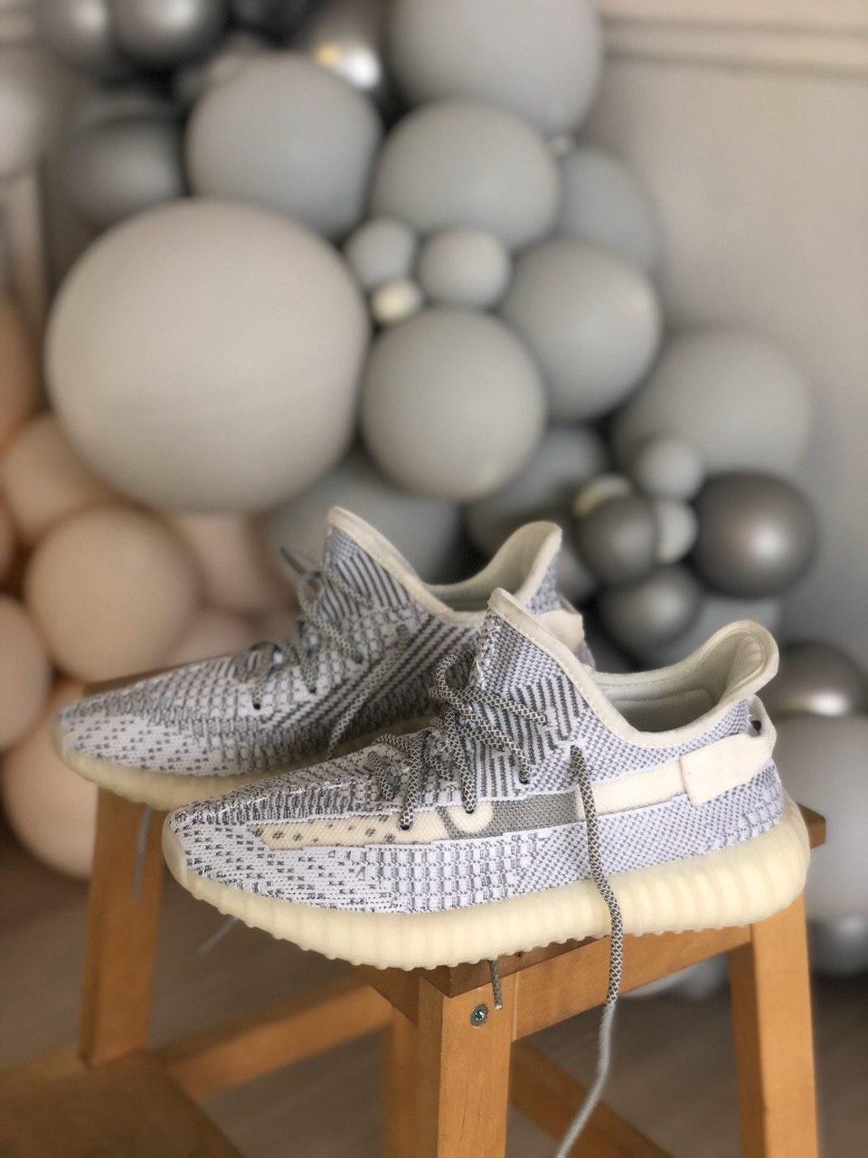 Кросівки Adidas Yeezy Boost 350 V2 Reflective літні жіночі сірі адідас ізи буст сітка рефлективн, фото 1