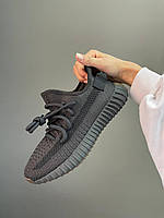 Кросівки Adidas Yeezy Boost 350 Black Cinder чорні літні жіночі адідас ізи буст сітка текстиль