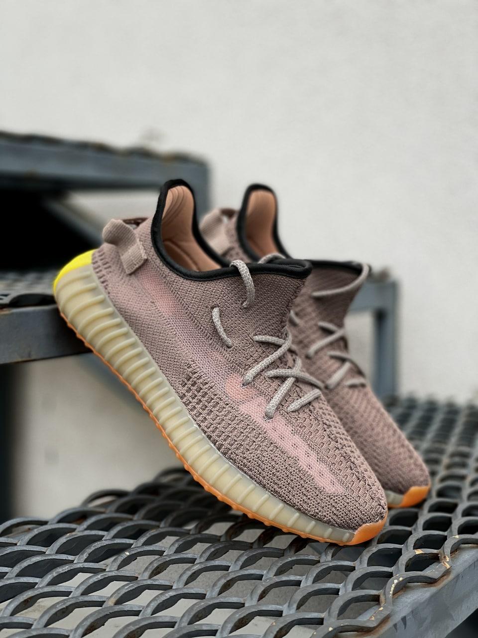 Жіночі кросівки Adidas Yeezy Boost 350 Cappucino коричневі літні повсякденні легені адидас і буст сітка, фото 1