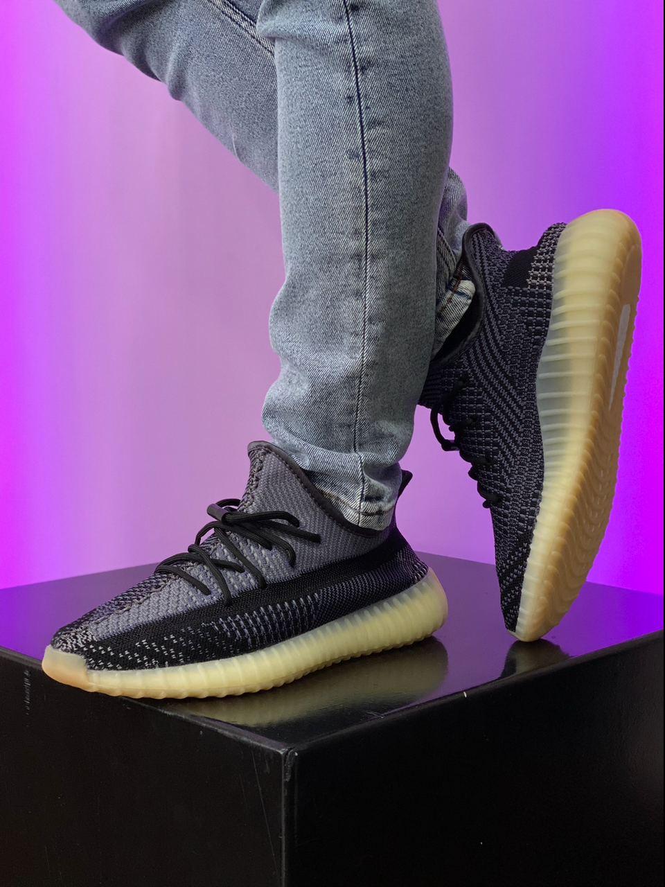 Кросівки Adidas Yeezy Boost 350 Astriel чорні літні жіночі адідас і буст сітка текстиль, фото 1