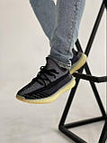 Кросівки Adidas Yeezy Boost 350 Astriel чорні літні жіночі адідас і буст сітка текстиль, фото 6