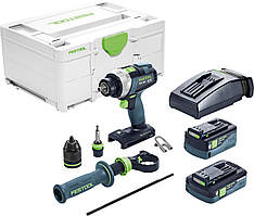 Акумуляторний дриль-шурупокрут QUADRIVE TDC 18/4 5.0/3.0 I-Plus Festool 575602