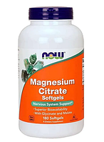 Витамины NOW Foods Magnesium Citrate 180 softgels