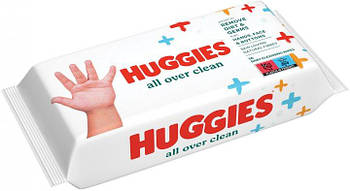 Дитячі вологі серветки Huggies All Over clean, 56 шт.