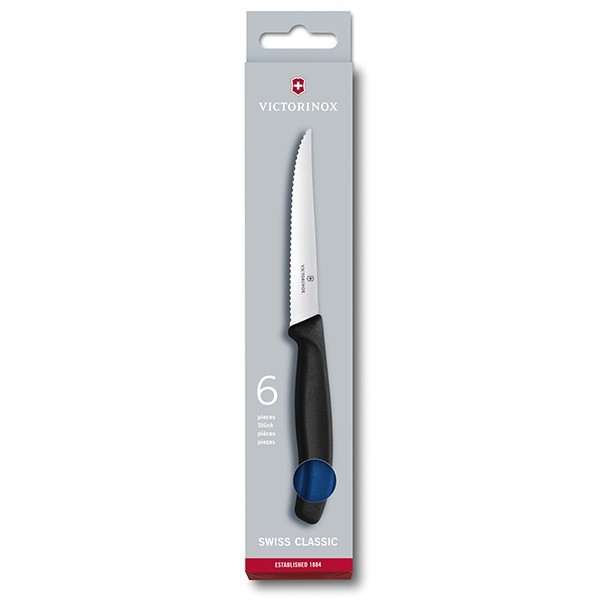 Набір кухонних ножів для стейку Victorinox SwissClassic 6.7232.6 синій
