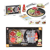 Детский набор Фастфуда, "Пицца" с аксессуарами в наборе 4 кусочка пиццы и столовые приборы.