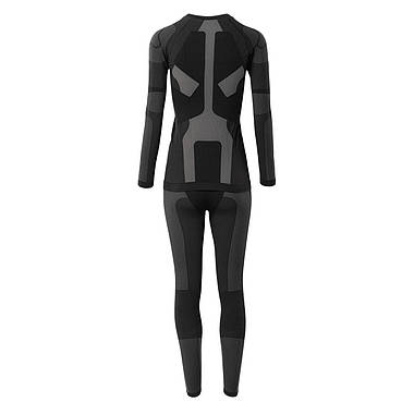 Комплект термобелья женский Iguana Zinke W Set S/M Черный с серым, фото 3