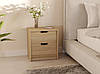 Тумбочка на 2 шухляди, тумба в спальню, приліжкова тумбочка з шухлядами II FT-3, фото 2