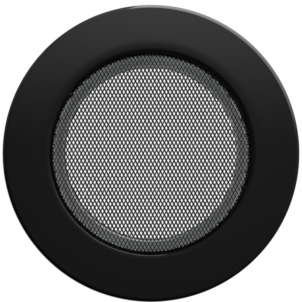 Решітка кругла чорна Ø 125, фото 1