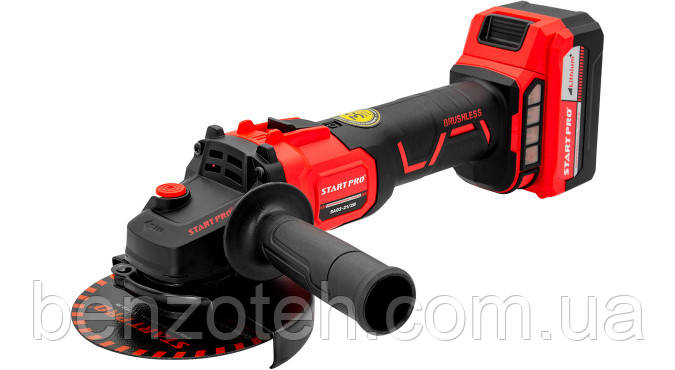Шліфувальна машина кутова акумуляторна START PRO SAG2-21/2B BRUSHLESS