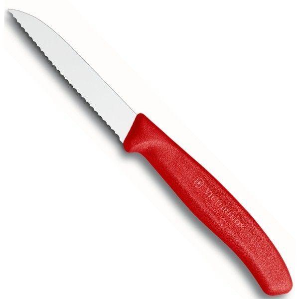 Кухонний ніж Victorinox Swiss Classic Paring Knife 6.7431 8см, серрейтор червоний