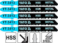 Полотно для электролобзика (металл) 12TPI, L= 75 мм набор 5 шт YATO