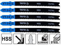 Полотно для электролобзика (металл) 24-10TPI, L= 100 мм набор 5 шт YATO