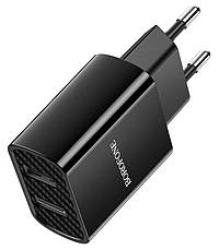 Зарядний пристрій (зарядка) для телефону Borofone BA53A Powerway 2 х USB 2.1 А Чорний (BA53AB), фото 4