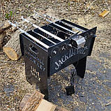 Мангал з електроприводом на 6 шампурів (Іменний), фото 2