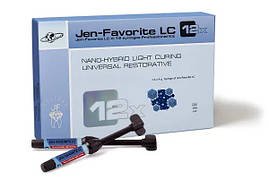 Jen-Favorite, Набір Professional Regular Kit: 12 х шпр. 4г, наногібридний композит, Джен-Фаворит