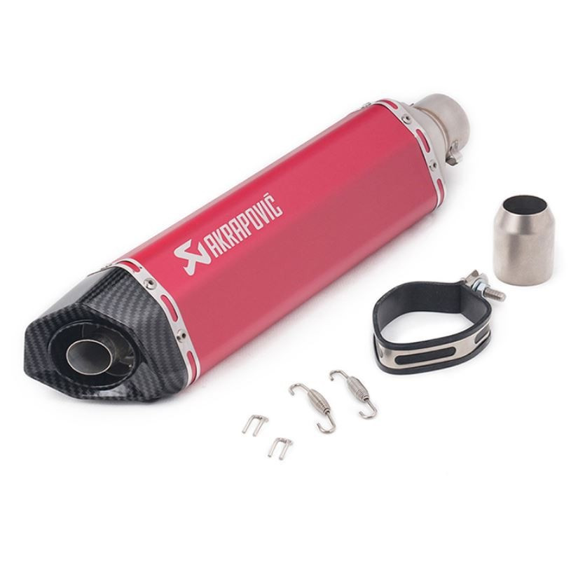 Akrapovic Мото Прямоток Hexagonal 37 см для мотоциклу Вихлоп Прямоточний глушник три-аволо, фото 1