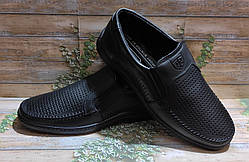 Чоловічі шкіряні літні комфортні туфлі TRAFFIC 0436, розм. 45