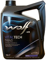 Моторное масло Wolf Oil Vitaltech 5w40 4л