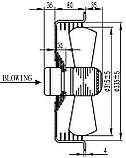 Вентилятор осьовий MaEr YWF 4E-315-B (вентилятор), фото 3