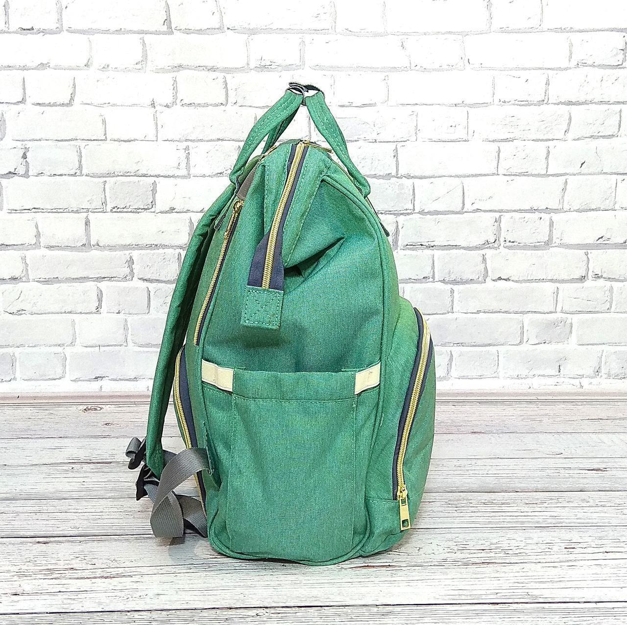 Сумка-рюкзак для мам LeQueen. Зеленый! BEST - фото 7 - id-p1602765441