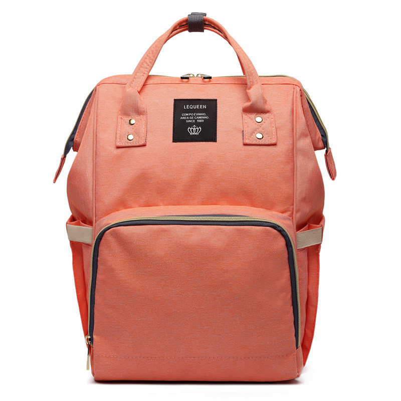 Сумка-рюкзак для мам LeQueen. Оранжевый! BEST - фото 2 - id-p1602765442