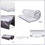 Матрац топер на диван 70х190, модель SUPER STRONG ТМ EuroSleep із жакардовим чохлом, фото 3
