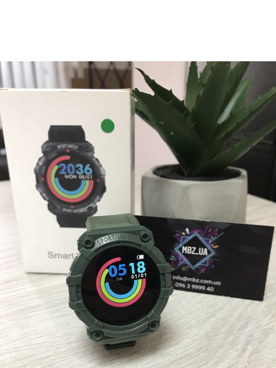 Смарт годинник Smart Watch sports FD68 браслет Bluetooth Зелений
