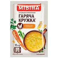 Суп-пюре МИВИНА Горячая Кружка суп Куриный с вермишелью 15г