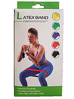 Набор фитнес резинок Latex band (В комплекте 5 штук+мешочек для хранения)! BEST