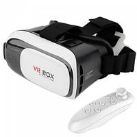 Очки виртуальной реальности VR BOX с пультом (белые)! BEST