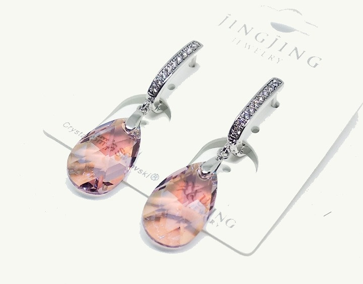 Сережки вечірні XuPing з камінням Swarovski