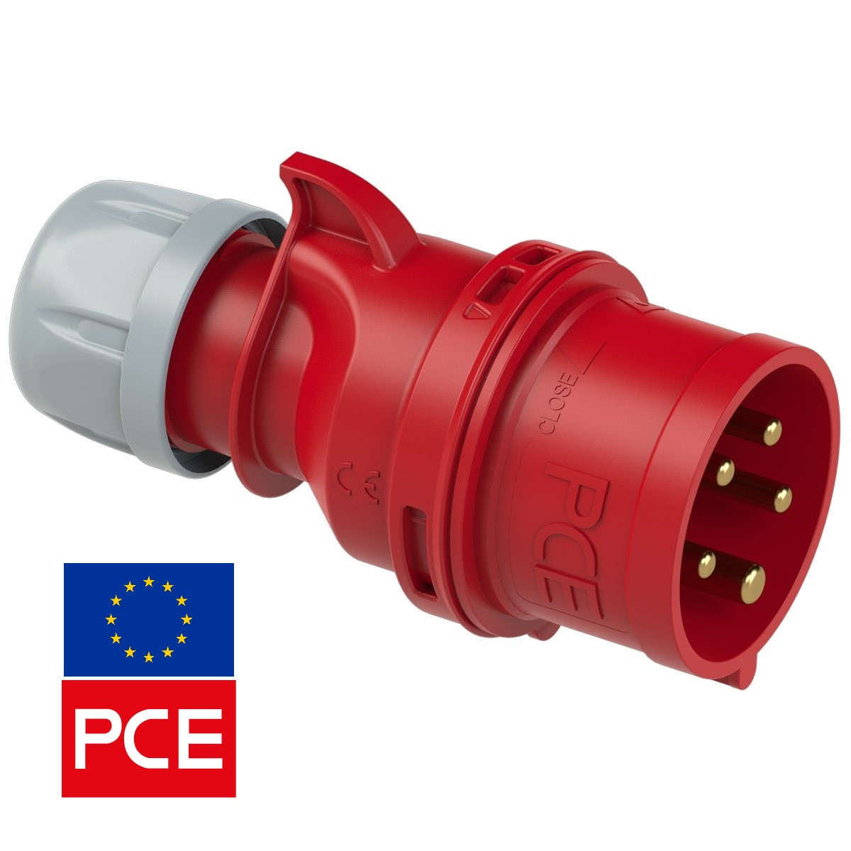 Вилка кабельна PCE 025-6 IP44 3P+N+PE 32A 400V (силова)