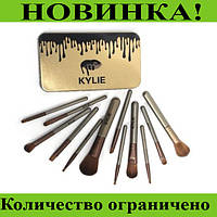 Набор маленьких кистей для макияжа Kylie Bronze 12шт! BEST