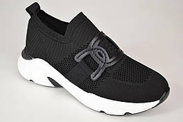 Слипоны текстильные V.I.konty 5230 38 Черные