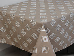ТМ TAG Скатертина кухонна Ромб бежевий (175х120)