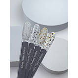 HEYLOVE. Gold Flakes Matte Top coat, 15 ml, Топ матовий з золотистою фольгою, фото 2