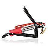 Насос ножний Посилений шток із манометром. Насос автомобільний. Автомобіль насос. Насос для автомобіля., фото 3