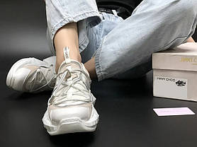 Кросівки Jimmy Choo Diamond Trail Trainers White, фото 5