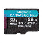 Картка пам'яті 128 ГБ U3 V30 microSDXC Kingston Canvas Go! Plus SDCG3/128GB